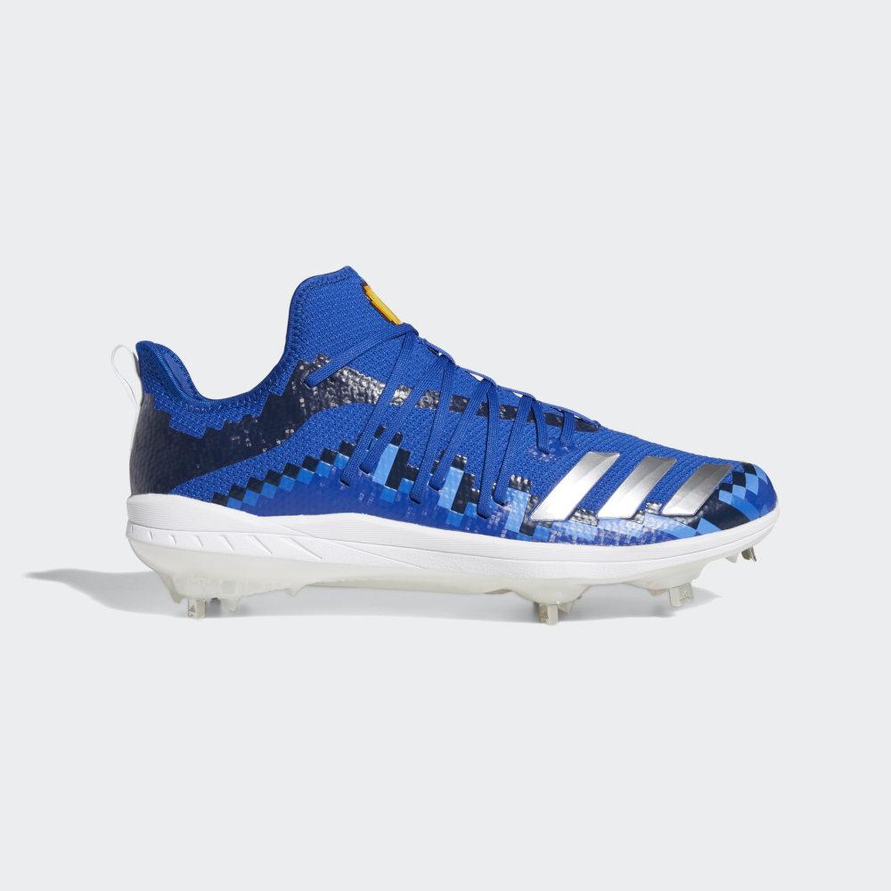 Adidas Men's Afterburner 6 Grail 8-Bit Baseball Cleats Royal/White/Blue Ireland EE4383